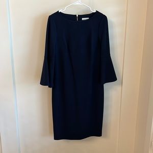 Calvin Klein navy midi dress size 8